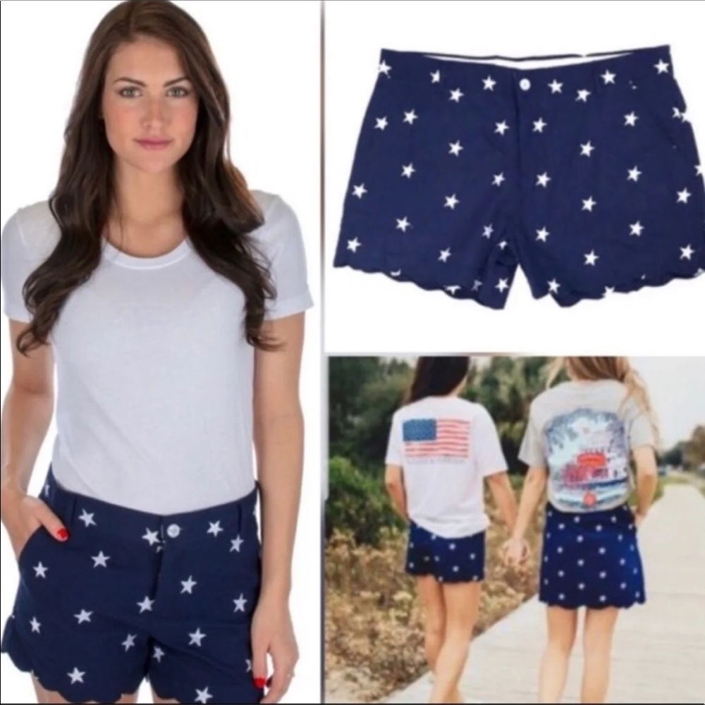 Lauren James scalloped star shorts
